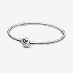 Bracelet Maille Serpent Fermoir Infini Cœur Moments