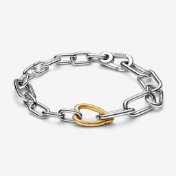 Bracelet Link Cœur Bicolore ME