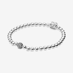 Bracelet Sphère et Pavé