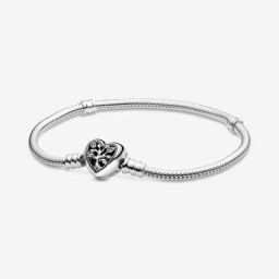 Bracelet Maille Serpent Fermoir Cœur Arbre de Vie Moments