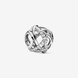 Charm Ajouré Lignes Scintillantes