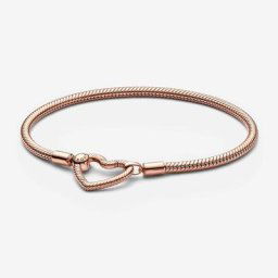 Bracelet Maille Serpent Fermoir Cœur Moments