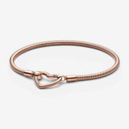 Bracelet Maille Serpent Fermoir Cœur Moments