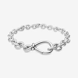 Bracelet Chaîne Nœud Infini Imposant