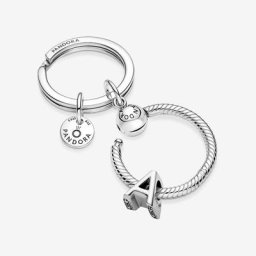 Coffret Cadeaux Porte-Clés à Charms Lettre A