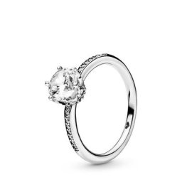 Bague Couronne Etincelante Incolore