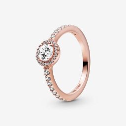 Bague Halo Scintillant Classique