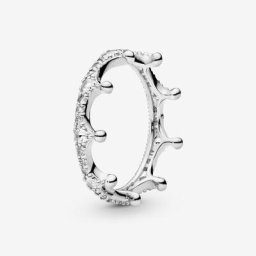 Bague couronne scintillante
