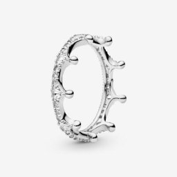 Bague couronne scintillante