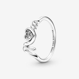 Bague Cœur Pavé Mom