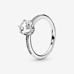 Bague Couronne Etincelante Incolore