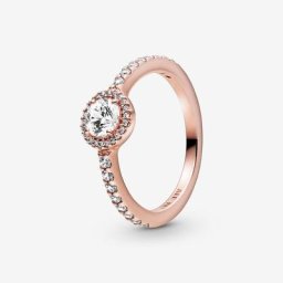 Bague Halo Scintillant Classique