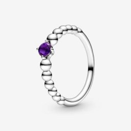 Bague Perlée Anniversaire Février