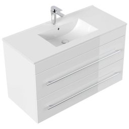 Meuble salle de bain Casa Infinity 1000 blanc brillant