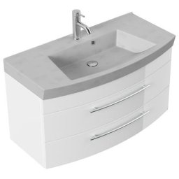 Meuble salle de bain Opus 100 blanc brillant