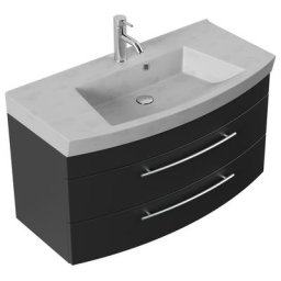 Meuble salle de bain Opus 100 noir satiné