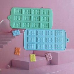 Moule à chocolat à 12 cellules pour bricolage gaufre chocolat outil de décoration exécutif
