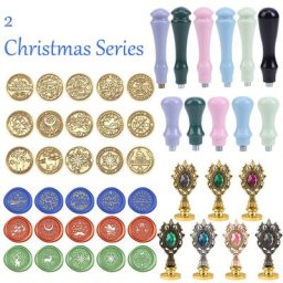 Tête d'impression de timbres de la série noël 25mm tête de scellage de cire Vintage classique
