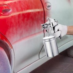 HVLP – Machine de pulvérisation de peinture argentée avec poignée de buse de 1.5 Mm