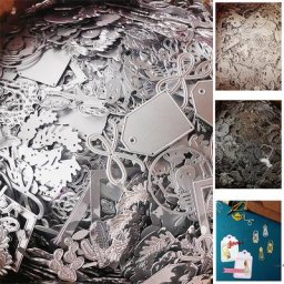 Nouveaux produits Scrapbook petites matrices aléatoires découpe en métal sac porte-bonheur