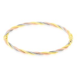 Bracelet Jonc Anaisaae Torsade Or Tricolore
