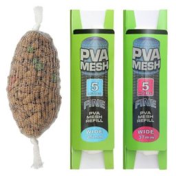 Recharge de maille PVA soluble pour leurres de pêche carpe 25mm 37mm 44mm sac rond 5m 20m