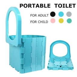 Toilette pliante portable pour adultes et enfants camping mobile commode extérieure sac d'urine