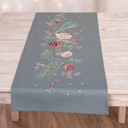 buttinette Chemin de table à broder ""roses de Noël