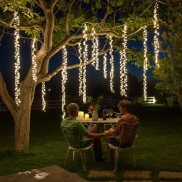 Guirxiété Lumineuse LED Connectable 4m x 2.5m pour Noël Décoration d'Extérieur Mariage ixde