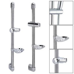 Ensemble de tiges de douche porte-savon tube de levage cadre de levage ABS support de tête