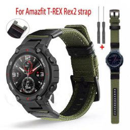 Bracelet de rechange en nylon pour Amazfit T-Rex Trex 2 bracelet de montre intelligente bracelet