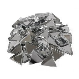Tesselles miroir, triangles, 14 mm, 125 g