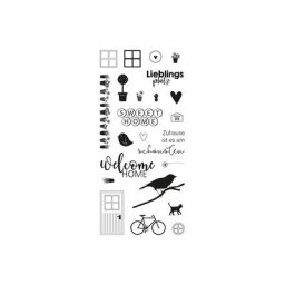 Set de tampons clear « Welcome Home »