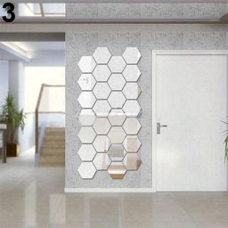 Autocollants muraux en vinyle en forme de miroir 3D 10 pièces autocollants muraux amovibles en