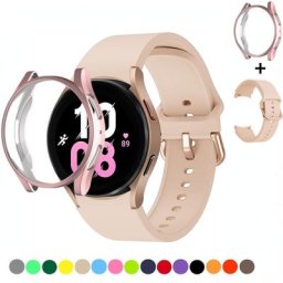 Coque et bracelet pour Samsung Galaxy Watch 4/5 bracelet de sport kit de bracelet de montre coque