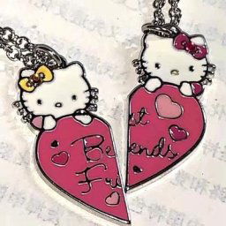 Collier de Couple Hello Kitty pour filles bijoux polyvalents mignon et élégant ornement cadeau