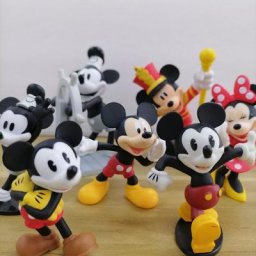Figurine d'Action Authentique de Dessin Animé Disney Minnie Mouse Princesse Butter Collection de