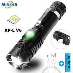Lampe de poche LED Z20 Ultra lumineuse avec perle de lampe LED XP-L V6 torche étanche Zoomable 4
