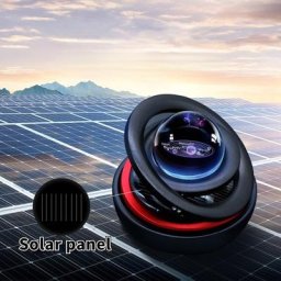 Diffuseur de parfum de voiture magnétique solaire rotatif aromathérapie ornements créatifs