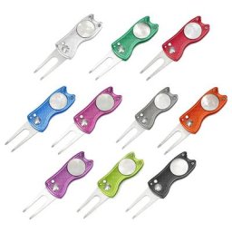 Outil de marquage de balle de golf avec fourche verte putting BIndividual