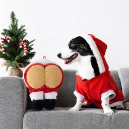 Ornement de chœur vintage pour Noël grand arbre à jambes en peluche 11 8 po
