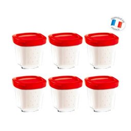 6 pots verre MULTI DELICES XF100501