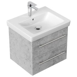 Meuble SDB avec vasque de Villeroy & Boch Subway 2.0 55 cm Aspect Béton