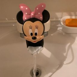 Extension de robinet en silicone pour enfant outil d'aide au lavage des mains Disney Minnie