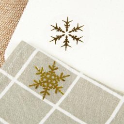 Autocollants transparents flocon de neige doré jour de Noël matériau PVC 120 cm paquet de 3.5