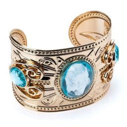 Bracelet avec des pierres déco turquoise, or/turquoise