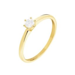 Bague Solitaire Samantha Or Jaune Diamant