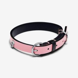 Collier pour Animaux en Similicuir d’origine végétale Rose