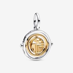 Charm Pendant Rotatif Fú Bicolore