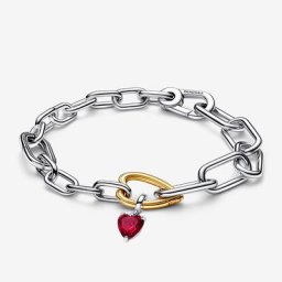 Ensemble Bracelet Coeur Bicolore ME